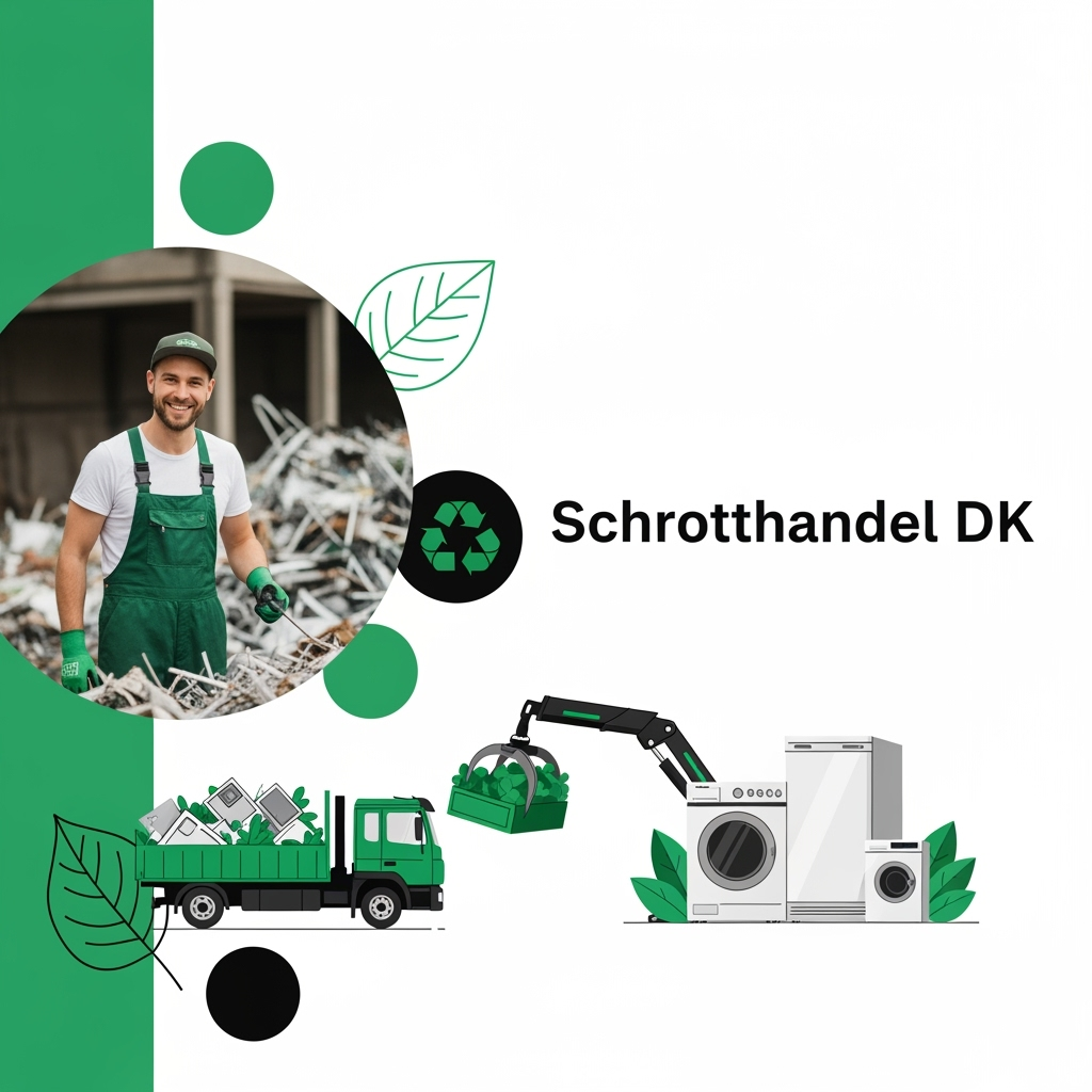 Mitarbeiter von Schrotthandel DK beim Abholen von Schrottgut